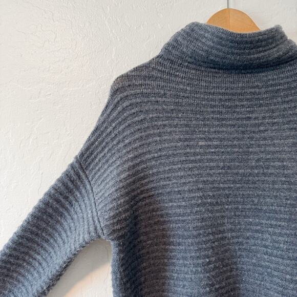 Madewell Belmont Mockneck Sweater Gray - Picture 2 of 6